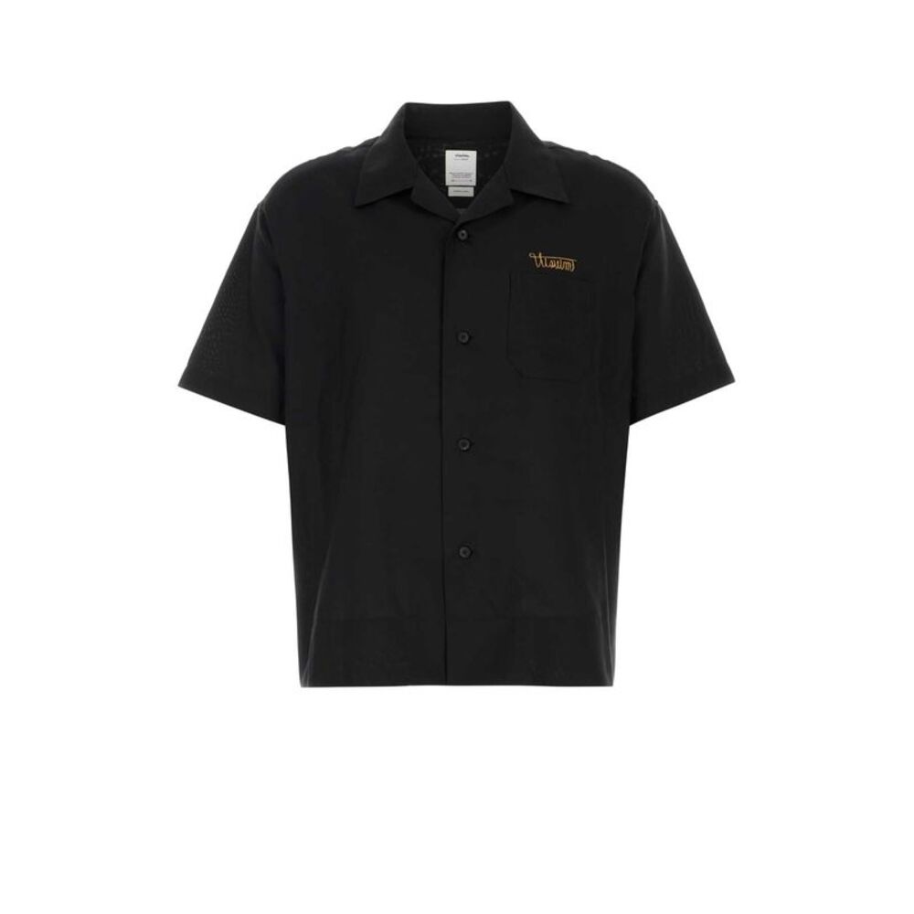 Visvim Men Black Silk Shirt